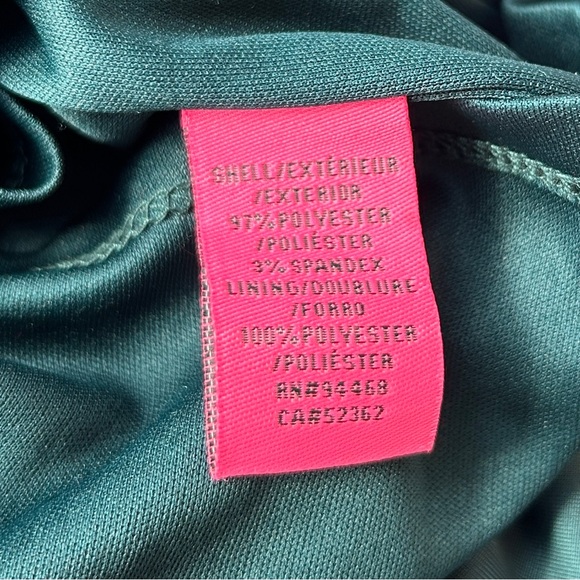 Betsey Johnson Green Velvet Plus Dress 16W - Picture 6 of 6